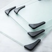 KSP Stylus Glass Cutting Board with Silicon - Set of 3