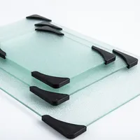 KSP Stylus Glass Cutting Board with Silicon - Set of 3