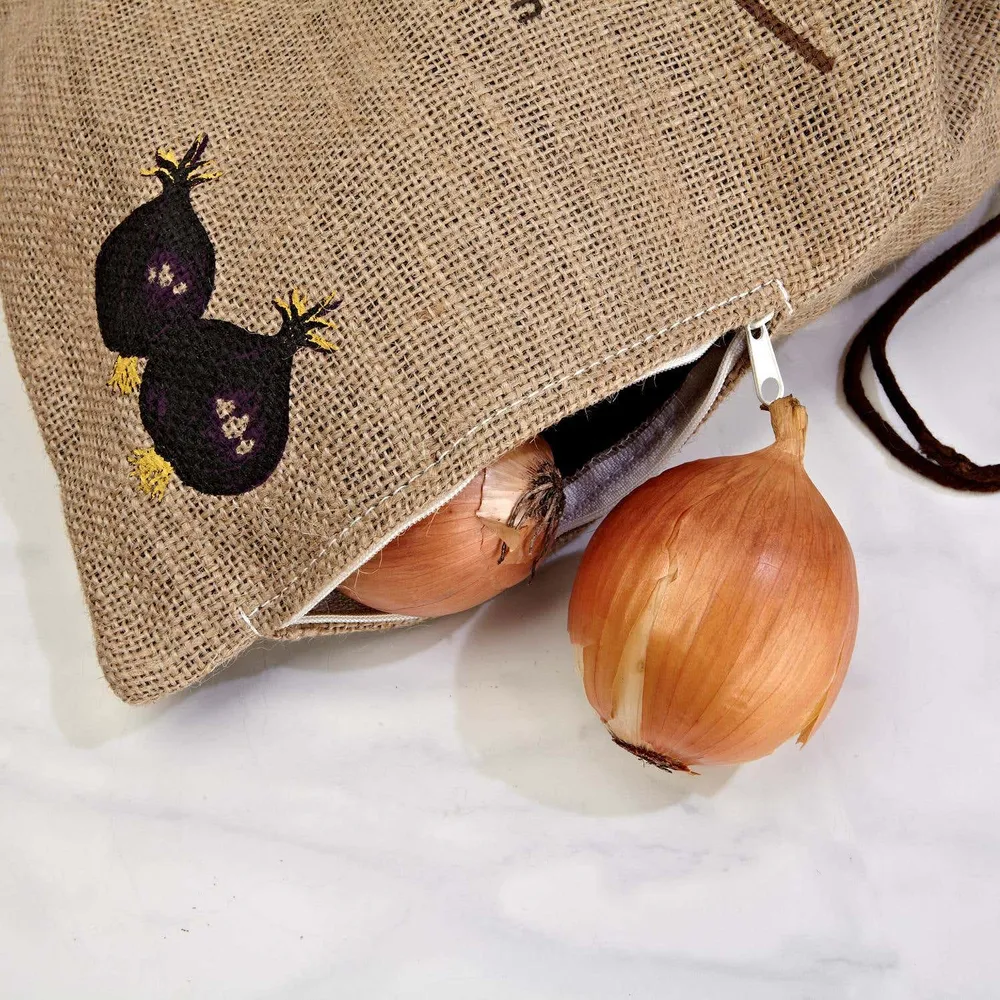 Homeworks Keep Fresh Jute Onion Storage Bag