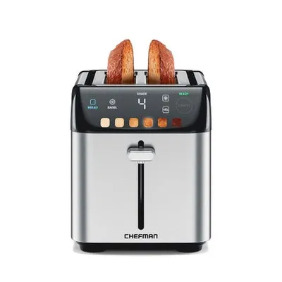 Chefman Smart-Touch Digital Wide Mouth Toaster 2-SL (Stainless Steel)