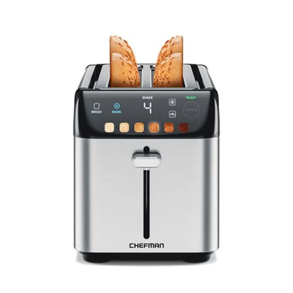 Chefman Smart-Touch Digital Wide Mouth Toaster 4-sl (Stainless Steel)