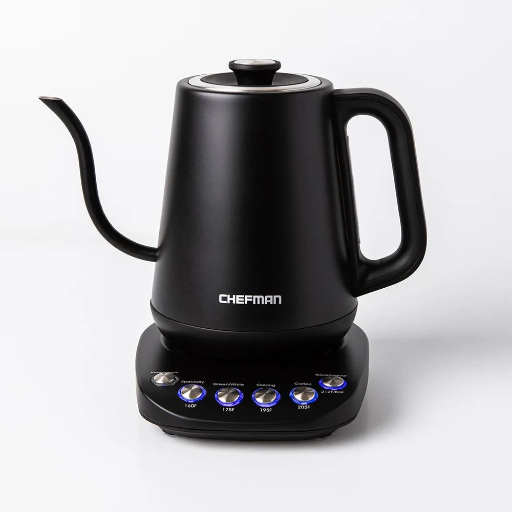 Chefman Precision-Control Programmable Gooseneck Kettle 0.8L (Black)