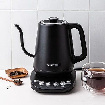 Chefman Precision-Control Programmable Gooseneck Kettle 0.8L (Black)