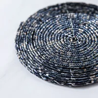 KSP Glitz Beaded Coaster (Pewter)