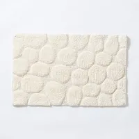 KSP Plush Pebble Anti-Skid Cotton Bathmat 20x32" (Natural)