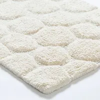 KSP Plush Pebble Anti-Skid Cotton Bathmat 20x32" (Natural)