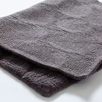 KSP Plush Pebble Anti-Skid Cotton Bathmat 20x32" (Dark Grey)