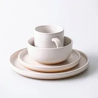 KSP Madison Stoneware Dinnerware - Set of 16 (Off White)