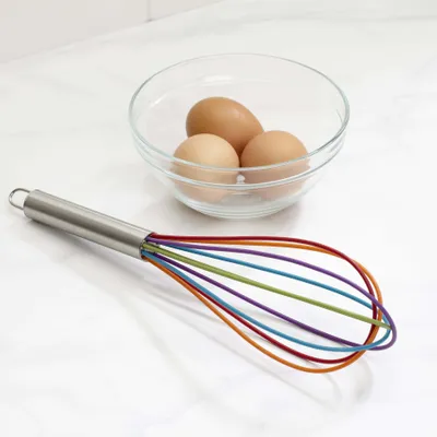 KSP Colour Splash Silicone Whisk with Stainless Steel Handle