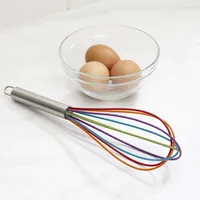 KSP Colour Splash Silicone Whisk with Stainless Steel Handle