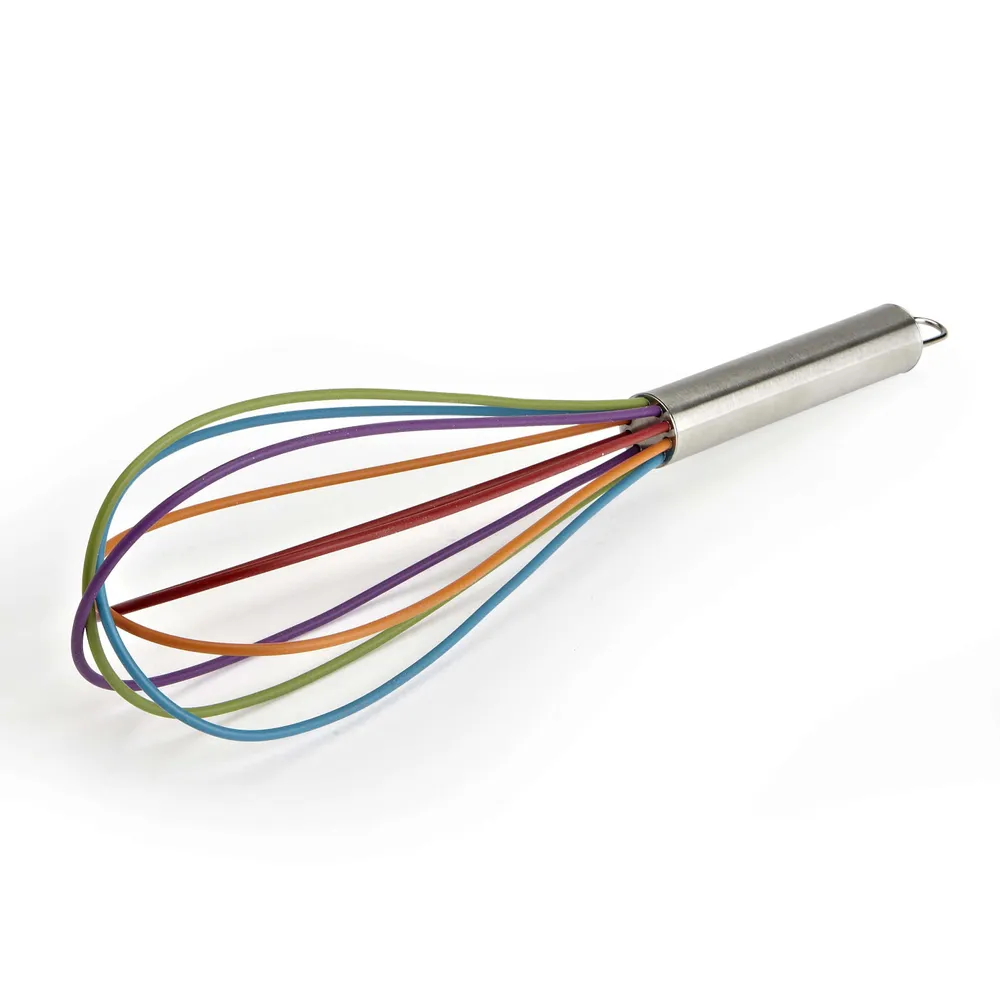 KSP Colour Splash Silicone Whisk with Stainless Steel Handle