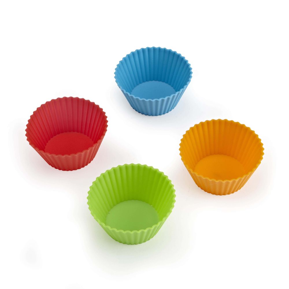 KSP Colour Splash Silicone Cupcake Liners - Set of 12