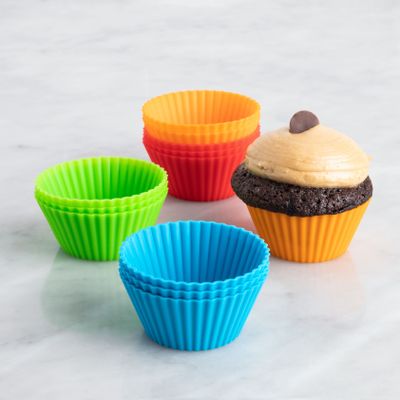 KSP Colour Splash Silicone Cupcake Liners - Set of 12