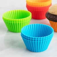KSP Colour Splash Silicone Cupcake Liners - Set of 12