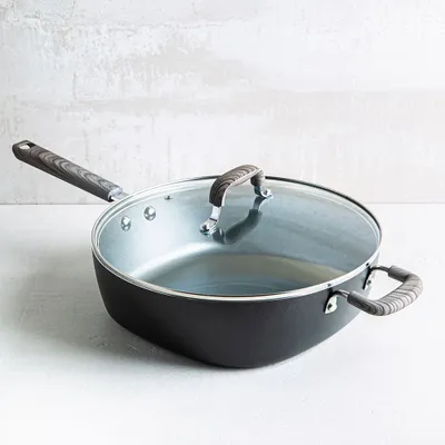 Not A Square Pan Non-Stick Saute Pan with Lid 32cm/12.5"dia. (Grey)