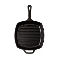 Lodge Logic 10.5" Square Ribbed Grill Pan (Black)