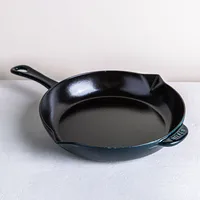 Staub France Cast Iron Frypan 10.25"/26cm Dia. (Lamer Green)