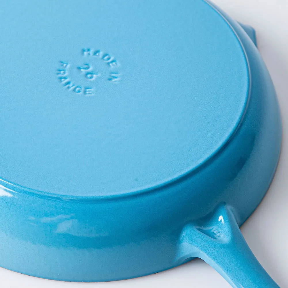 Staub France Cast Iron Frypan 10.25"/26cm Dia. (Light Blue)