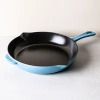 Staub France Cast Iron Frypan 10.25"/26cm Dia. (Light Blue)