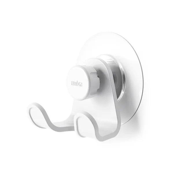 Umbra Flex Adhesive Toilet Paper Holder with Shelf (White)