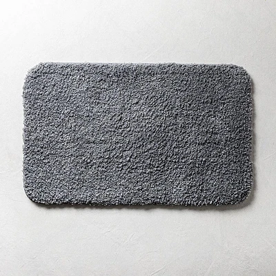 Harman Flow Plush Anti-Skid Bathmat 20x32" (Charcoal)