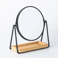Upper Canada Danielle Metal Frame '5x' Vanity Mirror w/ Bamboo Tray