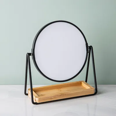 Upper Canada Danielle Metal Frame '5x' Vanity Mirror w/ Bamboo Tray