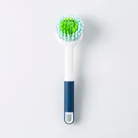 Casabella Eco-Friendly Round Dish Brush with Scraper 9.5"