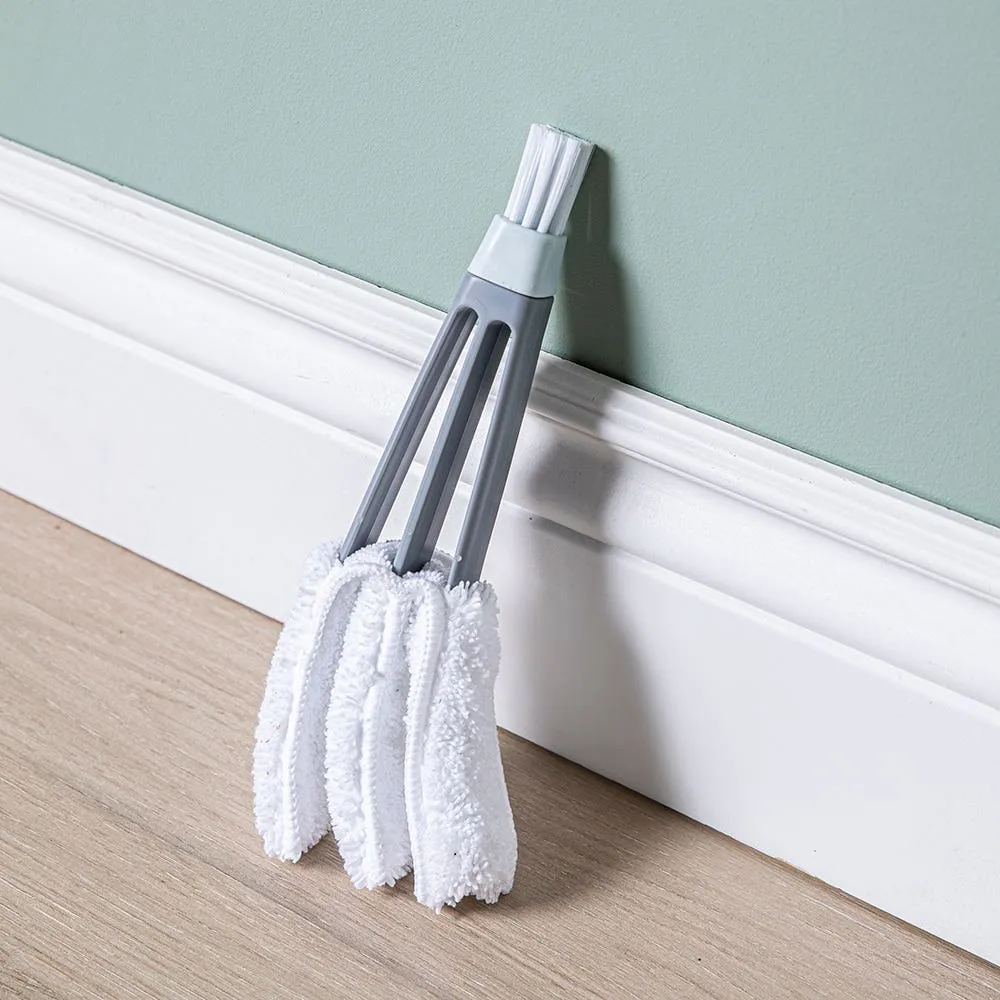 Casabella Eco-Friendly Microfiber Blinds Duster (White/Grey)