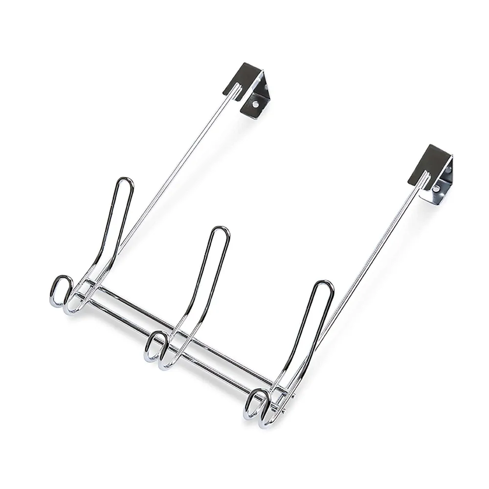 iDesign Classico Over Door 3-Hook Rack (Chrome)