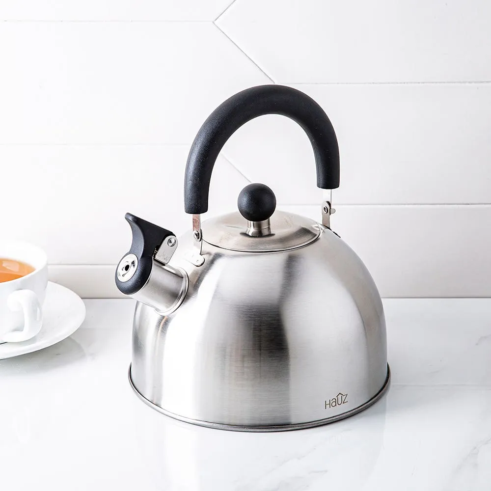 Hauz Elegant Kettle Whistling Stovetop Kettle (Brushed St/St)