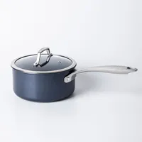 Bialetti Executive Open Stock Saucepan with Lid 2.8l/3qt. (Dark Blue)