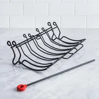 Cuisipro Roast and Serve Foldable Roasting Rack (Black)