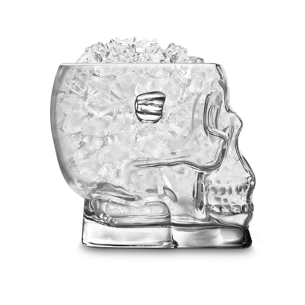 Final Touch Brainfreeze Skull Glass Ice Bucket 1.6L (Clear)