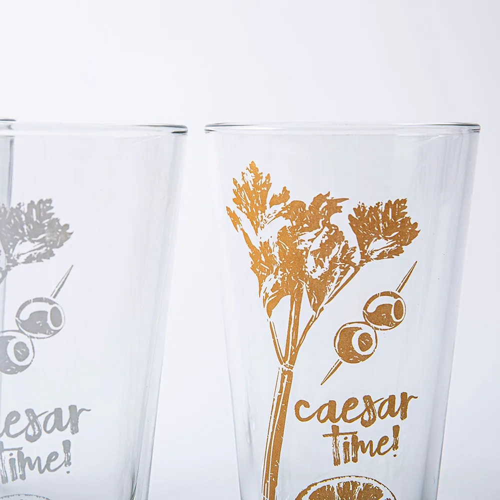 Final Touch Caesar Time Cocktail Glass - Set of 3