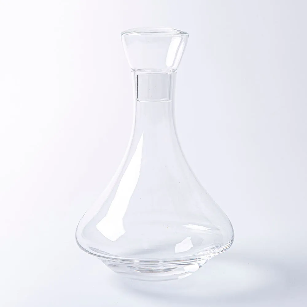 Final Touch Revolve Spirits Decanter with Stopper - Set of 2 (Clear)