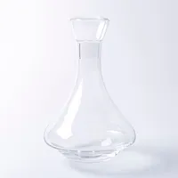 Final Touch Revolve Spirits Decanter with Stopper - Set of 2 (Clear)