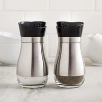 KSP Swivel Stainless Steel Salt & Pepper Shaker - Set of 2