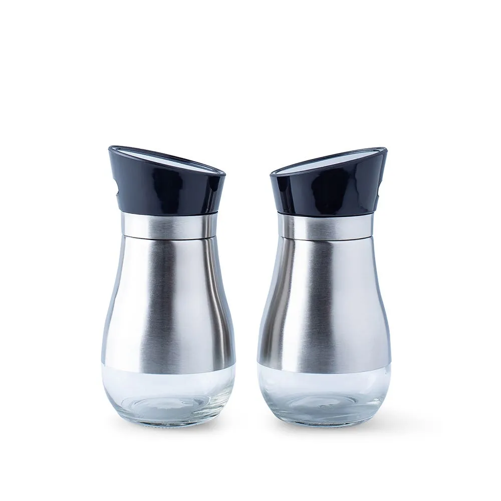 KSP Swivel Stainless Steel Salt & Pepper Shaker - Set of 2