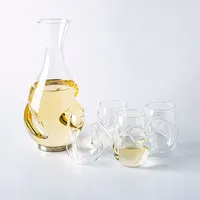 Final Touch L'Grand Conundrum 'White' Aerator Decanter combo set