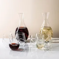 Final Touch L'Grand Conundrum 'White' Aerator Decanter combo set
