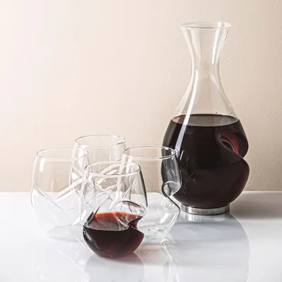 Final Touch L'Grand Conundrum 'Red' Aerator Decanter Combo Set