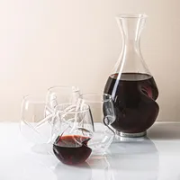 Final Touch L'Grand Conundrum 'Red' Aerator Decanter Combo Set