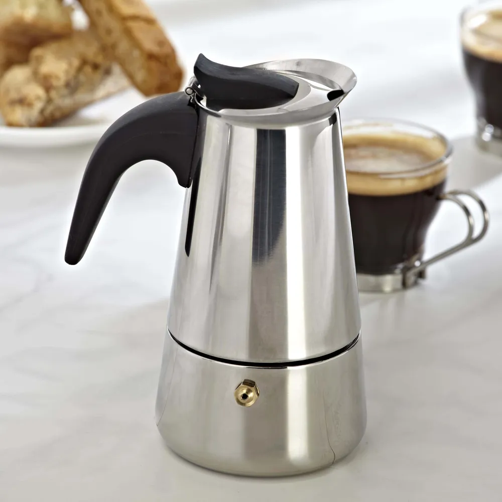 KSP Milan Stovetop Espresso Maker (Stainless Steel