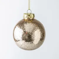 Koopman Christmas 'Ball w/Glitter' Plastic Ornament (Asst.)