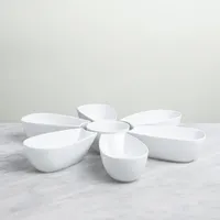 KSP Flora Porcelain Chip & Dip (White)