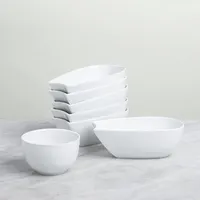 KSP Flora Porcelain Chip & Dip (White)