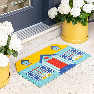 KSP Summer Coir 'House' Coir Doormat 45 x 75cm  (Multi Colour)