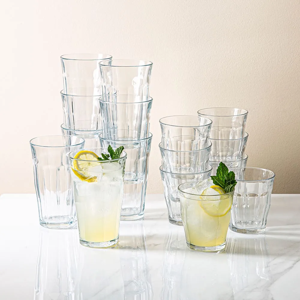 Duralex Picardie Premium Tempered Drinking Tumbler Combo - Set/16