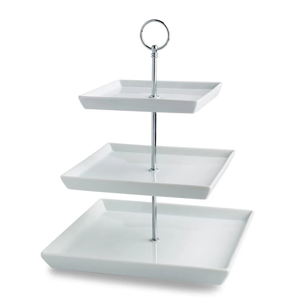 KSP Plateau 3-Tier Serving Platter (White)